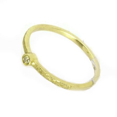 Anillo prometida joven oro rosa 18 kt