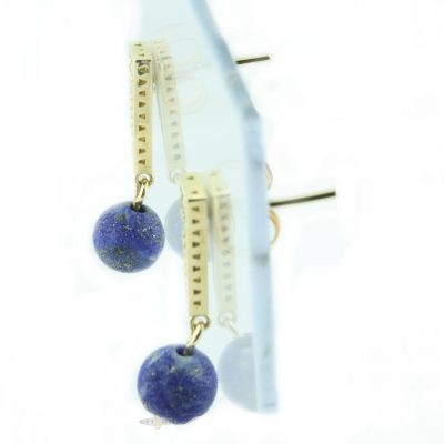 Pendientes Camal, Oro blanco 18 kt