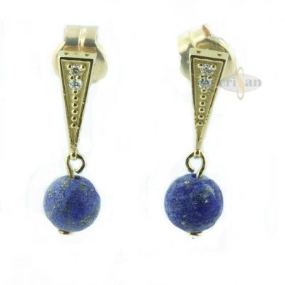 Pendientes Camal, Oro blanco 18 kt