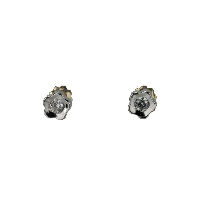 Pendiente Chiu, oro blanco 18 kt - Imagen 2