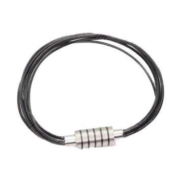 Pulsera cuero 2mm negra