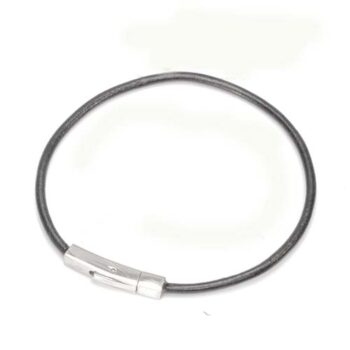 Pulsera cuero acero