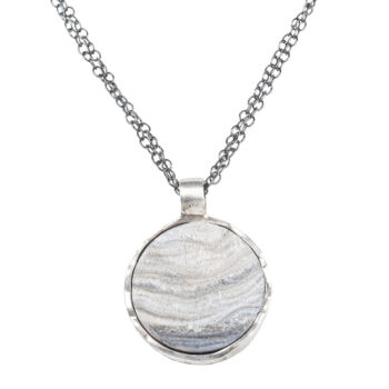 Colgante silex chispa en plata de ley