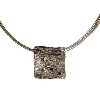 Colgante Rayón Plata de ley y oro 18kt