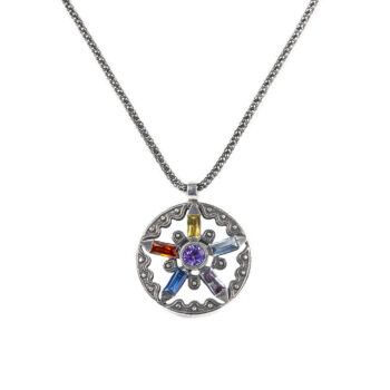 Colgante Zuley circonitas  en plata de ley