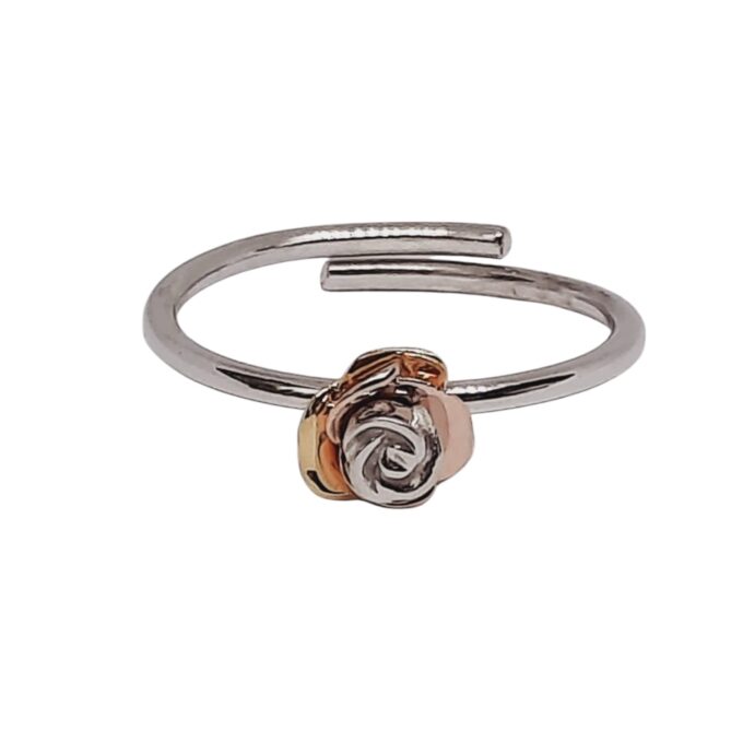 Anillo rosa en plata de ley - Imagen 15