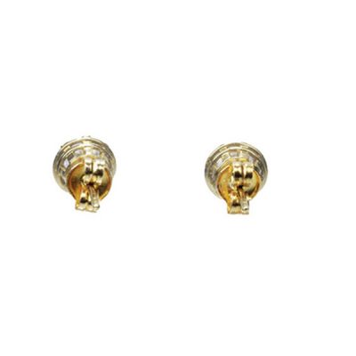 Pendientes GuasMetal: Oro Amarillo 18 kt, peso 1,6_gramosPiedra: Circonita, Medida_4x4_, talla Brillante, peso ____ctCierre: presión