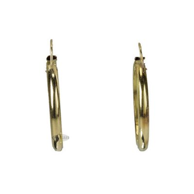 Pendientes criolla Magi, oro amarillo 18 kt, criolla media caña