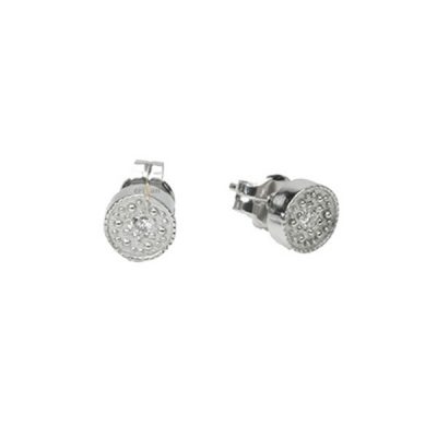 Pendientes Sing, oro blanco 18 kt