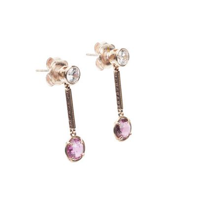 Pendientes Clim, oro rosa 18 kt