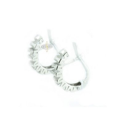 Pendientes Aiani, oro blanco 18 kt