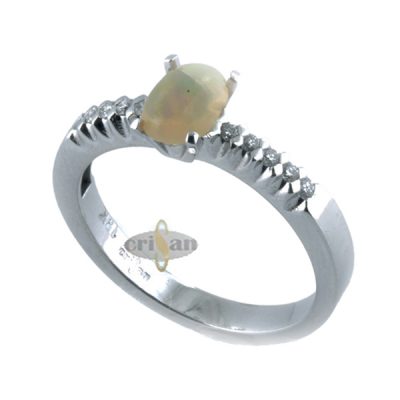 Anillo oro blanco 18 kt, 56101 Fasin,