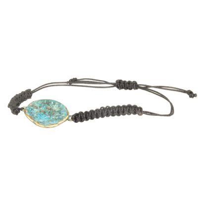 Pulsera con patina, macrame